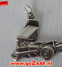 Zilveren Stockcar F1 dirt hanger
